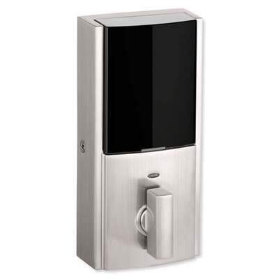 Kwikset Obsidian Z-Wave Plus Touchscreen Deadbolt, Satin Nickel